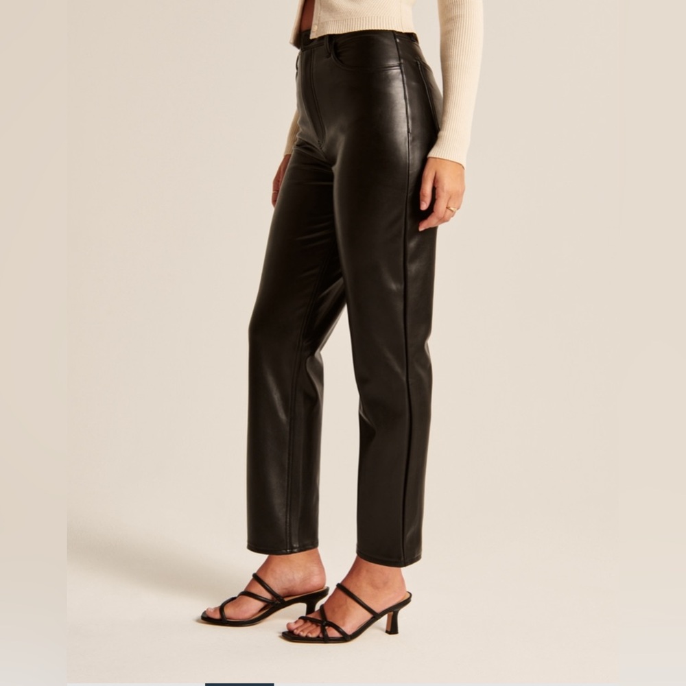 Abercrombie black vegan pants